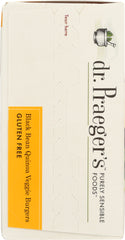 Dr Praeger Black Bean Burger Veggie, 10 Oz