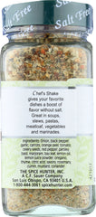 SPICE HUNTER: Salt Free Chef's Shake Blend, 2 oz