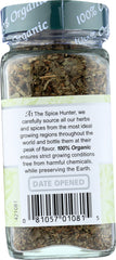 THE SPICE HUNTER: 100% Organic Basil, 0.3 oz