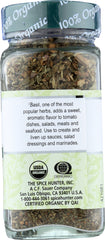 THE SPICE HUNTER: 100% Organic Basil, 0.3 oz