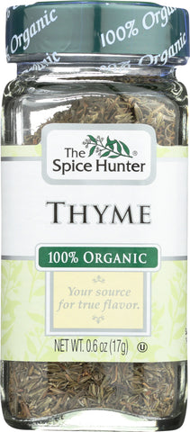 SPICE HUNTER: 100% Organic Thyme, 0.6 oz