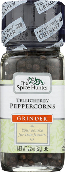 SPICE HUNTER: Tellicherry Peppercorns Grinder, 2.2 oz