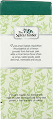 SPICE HUNTER: Pure Lemon Extract, 2 oz