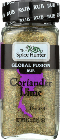 SPICE HUNTER: Global Fusion Rub Coriander Lime, 1.9 oz