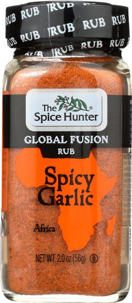 SPICE HUNTER: Global Fusion Rub Spicy Garlic, 2 oz