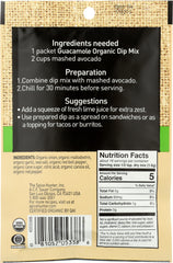 THE SPICE HUNTER: Guacamole Organic Dip Mix, 0.9 oz