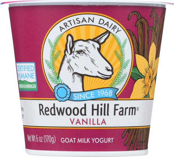 REDWOOD HILL FARM: Goat Milk Vanilla Yogurt, 6 oz