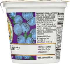 REDWOOD HILL FARM: Blueberry Goat Milk Yogurt, 6 oz