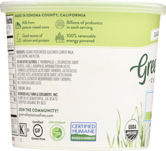 GREEN VALLEY CREAMERY: Organic Plain Lowfat Yogurt, 24 oz