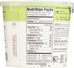 GREEN VALLEY CREAMERY: Organic Vanilla Low Fat Yogurt, 24 oz