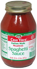 CASA VISCO: Pasta Sauce Meatless, 32 oz