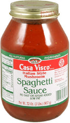 CASA VISCO: Pasta Sauce Mushroom, 32 oz