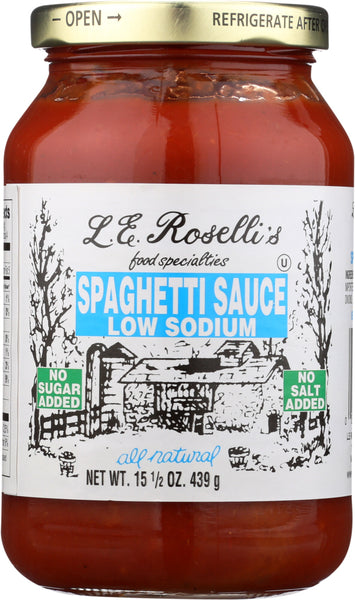 ROSELLIS: Low Sodium Spaghetti Sauce, 15.5 oz