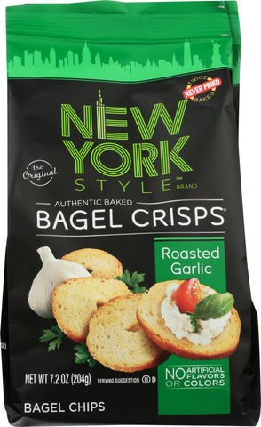 NEW YORK STYLE: Roasted Garlic Bagel Crisps, 7.2 oz