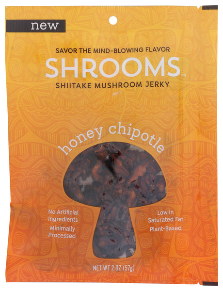 SHROOMS: Shiitake Mushroom Jerky Honey Chipotle, 2 oz