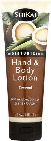 SHIKAI: All Natural Hand & Body Lotion Coconut, 8 oz