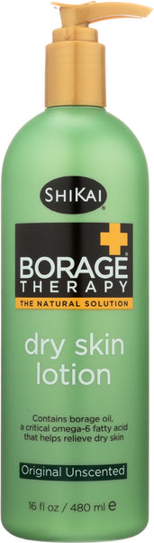 SHIKAI: Borage Therapy Dry Skin Lotion Original Unscented, 16 oz