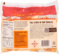 BUENATURAL: Vegan Tamales Red Chile, 18 oz