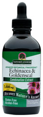 NATURES ANSWER: Echinacea and Goldenseal Alcohol Free, 4 oz