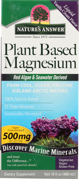 NATURES ANSWER: Plant Based Magnesium Liquid 500 mg, 16 fo