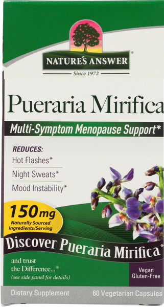 NATURE'S ANSWER: Pueraria Mirifica 150 Mg, 60 Veggie Caps