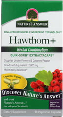 NATURES ANSWER: Liquid Hawthon Complete Capsule, 90vc