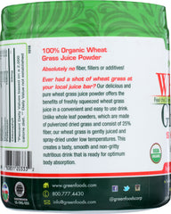 GREEN FOODS: Organic and Raw Wheat Grass Shots 30 Servings, 5.3 oz