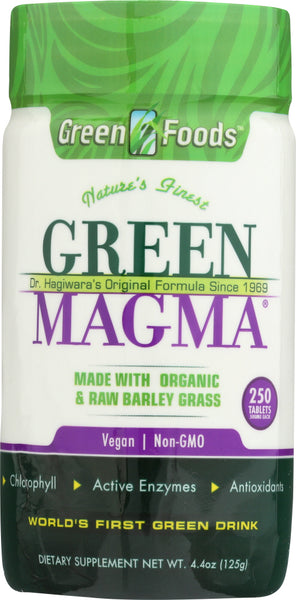 GREEN FOODS: Green Magma Nutritional Supplement, 250 Tablets