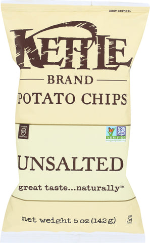 KETTLE BRAND: Potato Chips Unsalted, 5 oz