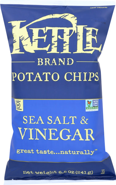 KETTLE BRAND: Potato Chips Sea Salt and Vinegar, 8.5 oz