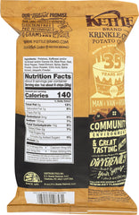 KETTLE BRAND: Krinkle Cut Potato Chips Salt & Fresh Ground Pepper, 8.5 oz
