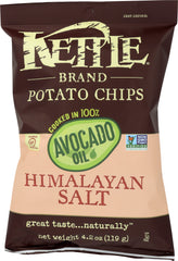 KETTLE BRAND: Avocado Oil Potato Chips Himalayan Salt, 4.2 oz