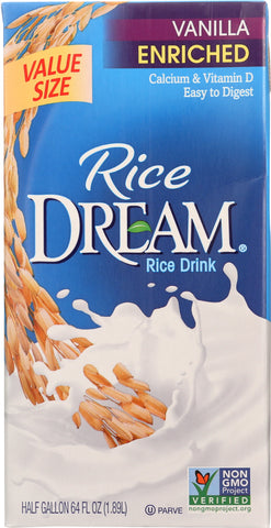 RICE DREAM: Vanilla Enriched Rice Drink, 64 Oz