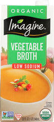IMAGINE: Organic Low Sodium Vegetable Broth, 32 oz