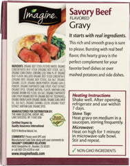 IMAGINE: Organic Savory Beef Flavored Gravy, 13.5 fo