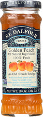 ST DALFOUR: All Natural Fruit Spread Golden Peach, 10 oz