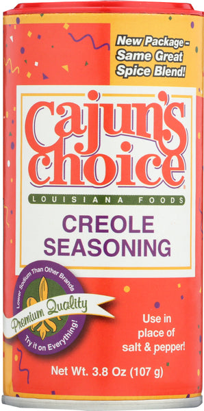 CAJUNS CHOICE: Creole Seasoning, 3.8 oz