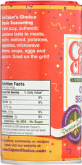 CAJUNS CHOICE: Creole Seasoning, 3.8 oz