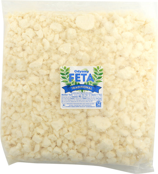 ODYSSEY: Traditional Feta Crumbles Cheese, 5 lb