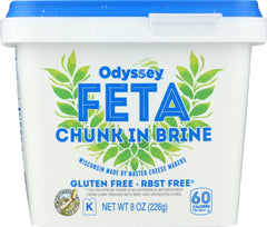 ODYSSEY: Traditional Feta Chunk in Brine Cheese, 8 oz