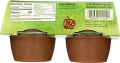 VERMONT VILLAGE: Organic Unsweetened Applesauce 4 Cups (4 Oz Each), 16 Oz