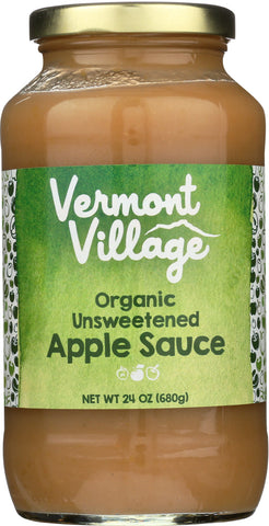 VERMONT VILLAGE CANNERY: Organic Unsweetened Applesauce, 24 oz