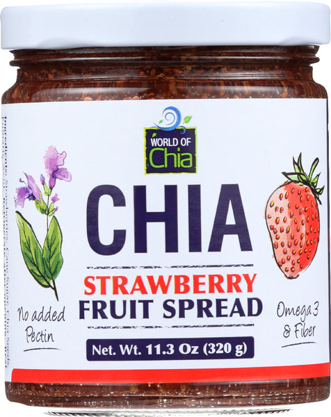 WORLD OF CHIA: Chia Spread Strawberry, 11.3 oz