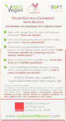 RADIUS: Vegan Xylitol Cranberry Floss, 55 Yards
