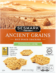 SESMARK: Crackers Ancient Grains Parmesan Herb, 3.5 oz