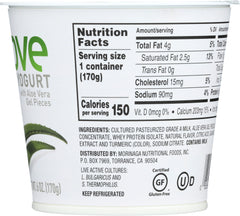 ALOVE: Peach Yogurt with Aloe Vera, 6 oz