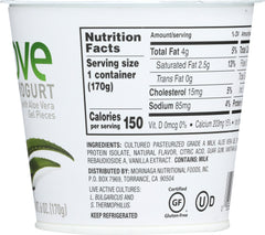 ALOVE: Vanilla Aloe Vera Yogurt, 6 oz