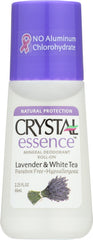 CRYSTAL BODY DEODORANT: Mineral Deodorant Roll-On Lavender & White Tea, 2.25 oz