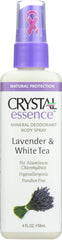 CRYSTAL BODY DEODORANT: Body Spray Lavender & White Tea, 4 oz