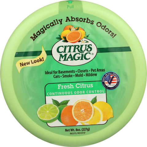 CITRUS MAGIC: Solid Air Freshener Fresh Citrus, 8 oz
